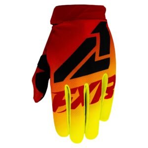 Gants cross FXR CLUTCH STRAP RED/HI VIS 2021
