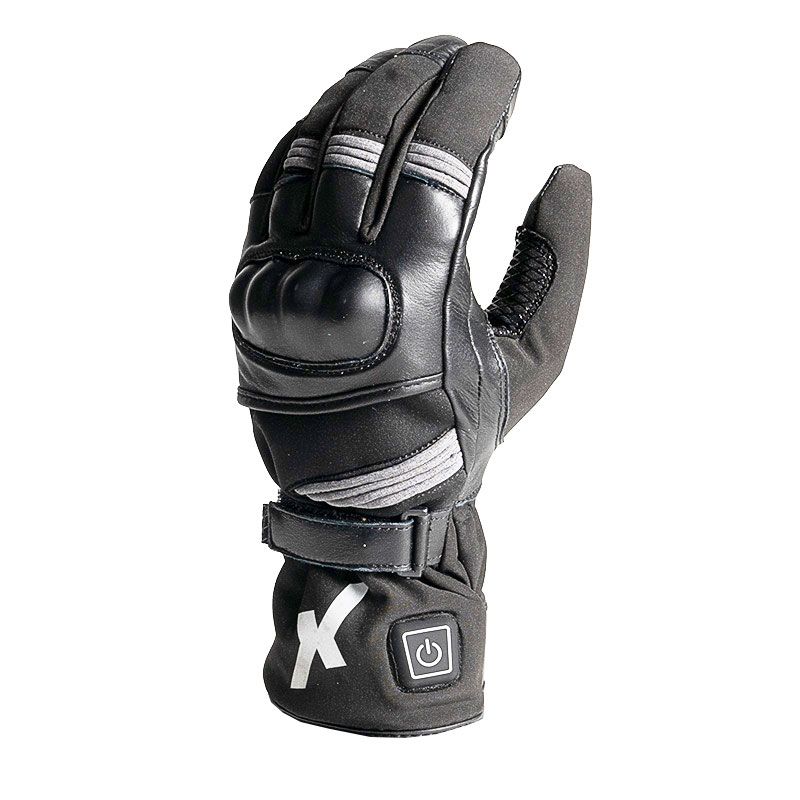 Gants chauffants DXR ETNA en cuir avec coque dorsale et batteries