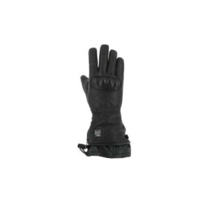 Gants chauffants V'Quattro Virago 18 en cuir noir, taille M