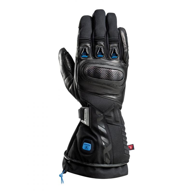 Gants chauffants Ixon IT-ASO noirs, modèle chauffant pour les trajets à moto