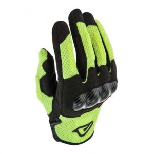 Gants cross Acerbis Ramsey My Vented noirs et jaunes avec renforts ABS aux jointures