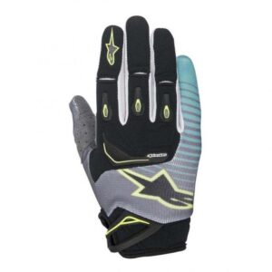 Gants cross Alpinestars Techstar en polyester élastique pour le motocross