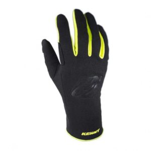 Gants cross Kenny Wind Pro noirs conçus pour la pratique hivernale