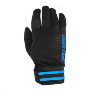 Gants cross Noend MXColor noirs et bleus avec fermeture velcro au poignet