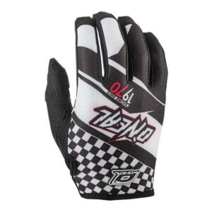 Gants cross O'Neal Jump noirs à graphismes marqués, taille S