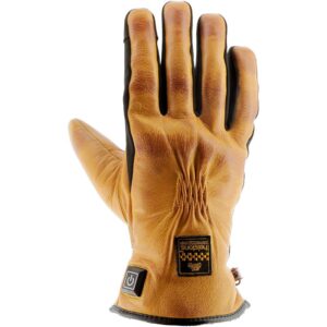 Gants chauffants Helstons Benson Heating en cuir de chèvre avec paume renforcée