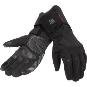 Gants chauffants TUCANOURBANO SEPPIAWARM noirs avec manchette longue et protections articulaires