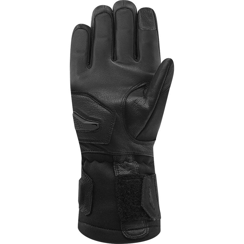 Gants chauffants Racer Heat Light noirs à manchette longue avec protections — vue 2