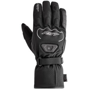 Gants chauffants RST Axiom noirs avec cuir, SoftShell et protections aux articulations