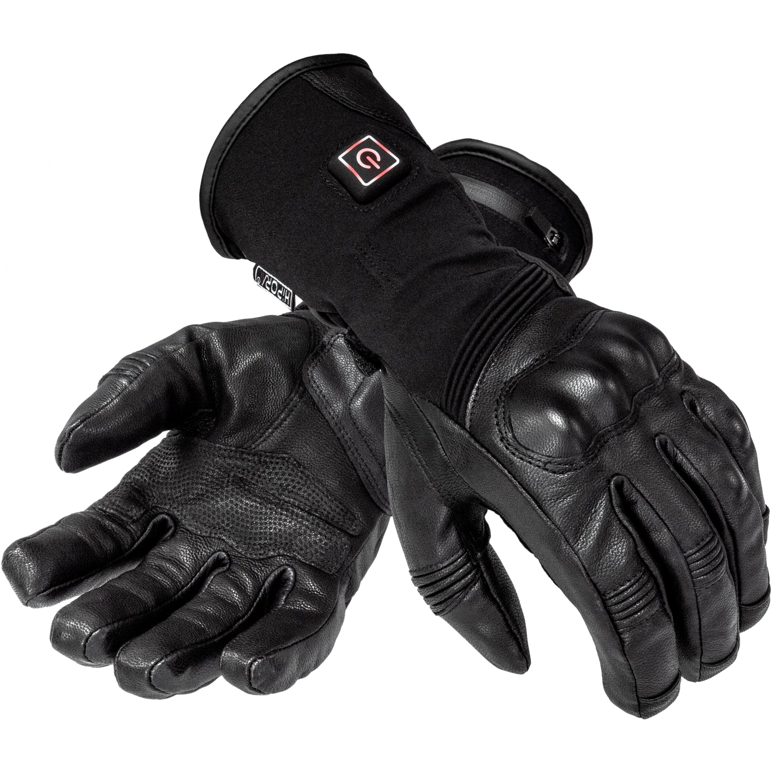Gants chauffants BLH BE WARM en cuir de chèvre avec manchette longue