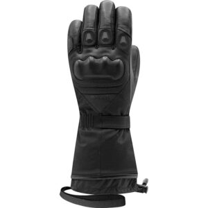 Gants chauffants Racer HEAT 5 en cuir et Softshell avec manchettes longues