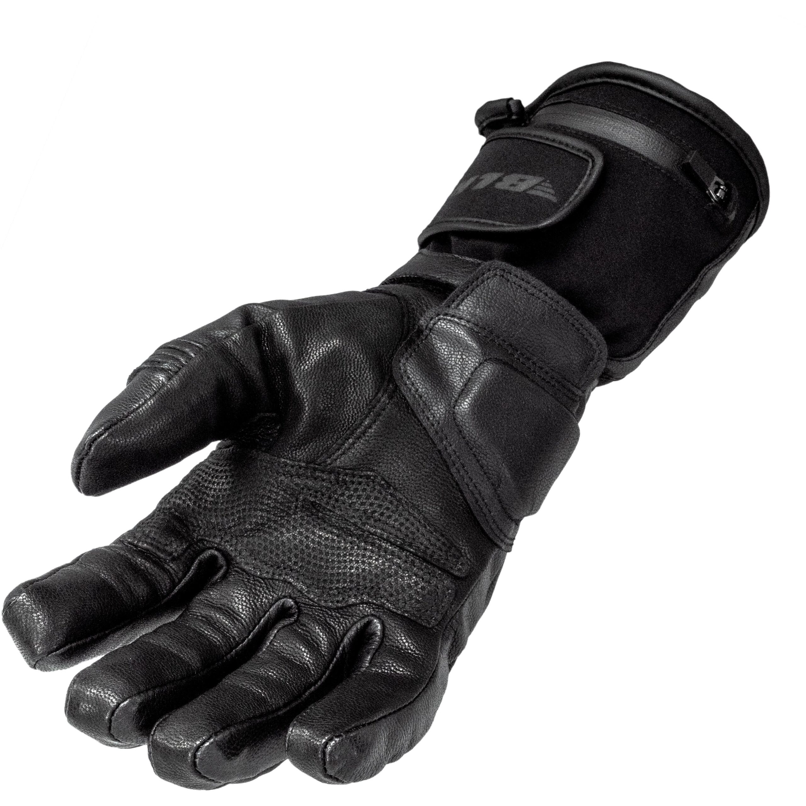 Gants chauffants BLH BE WARM en cuir de chèvre avec manchette longue — vue 2